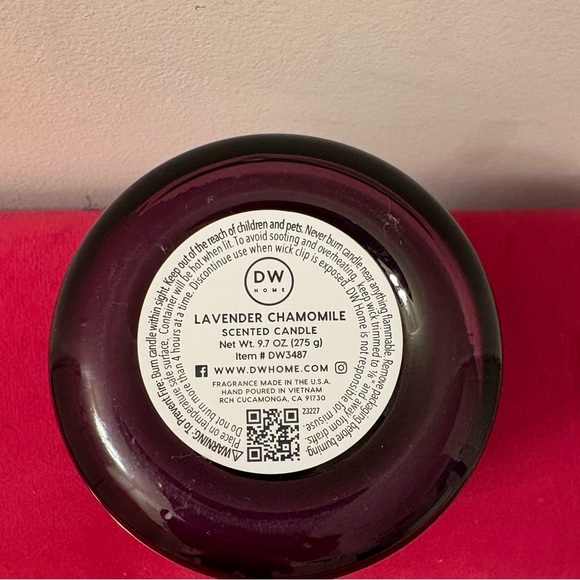 DW Home Lavender Chamomile Scented Candle - Purple - Picture 3 of 3